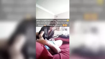 Mom caught me with my pants down