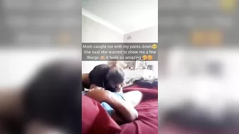 Mom caught me with my pants down