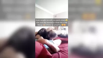 Mom caught me with my pants down