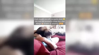 Mom caught me with my pants down