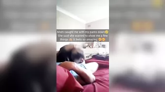Mom caught me with my pants down