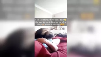 Mom caught me with my pants down