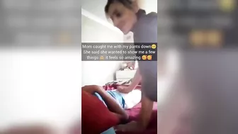Mom caught me with my pants down