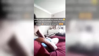 Mom caught me with my pants down