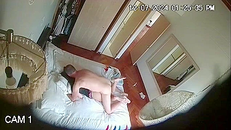 Mother sets up a hidden camera to watch the babysitter but caught dad fucking his daughter