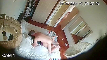 Mother sets up a hidden camera to watch the babysitter but caught dad fucking his daughter