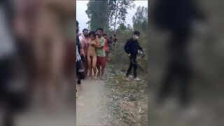 Two crying indian lady stripped naked and gang raped, Suspicion of witchcraft in Manipur!