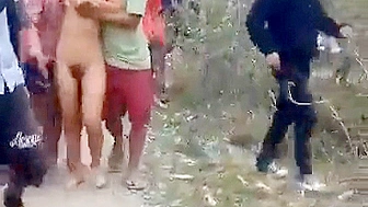 Two crying indian lady stripped naked and gang raped, Suspicion of witchcraft in Manipur!