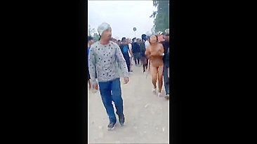 Two crying indian lady stripped naked and gang raped, Suspicion of witchcraft in Manipur!