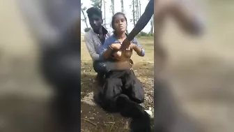 Leaked Desi MMs! lovers are caught in the act by locals village. #humiliation, #punishment