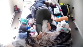 Wife's Covert Camera Reveals Her Perverted Husband Viciously Banging Innocent Babysitter's Tight Slit