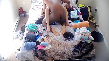 Wife's Covert Camera Reveals Her Perverted Husband Viciously Banging Innocent Babysitter's Tight Slit