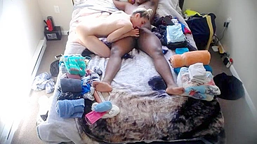 Wife's Covert Camera Reveals Her Perverted Husband Viciously Banging Innocent Babysitter's Tight Slit