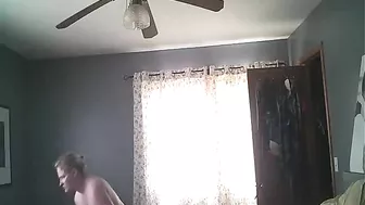 Finally I caught a mom with bare tits on my phone camera