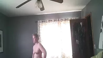 Finally I caught a mom with bare tits on my phone camera