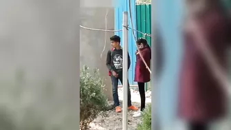Leaked Desi MMS! Young Indian college couple caught doing sex outdoor