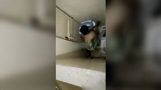 Leaked Desi MMS! Incredible sex, cheating wife, caught in a railway station toilet