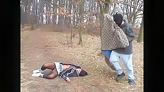 Homeless ruffian rape girl, she had no chance to escape from violent guy - cnc porn!