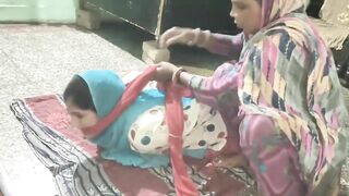 A busty Indian whore in a sari was tied up and gagged!