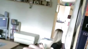 Voyeur Hubby Exposes Fraudulent Wife's Secret, Desperately Diddling Her Throbbing Clit to Explosive Ecstasy