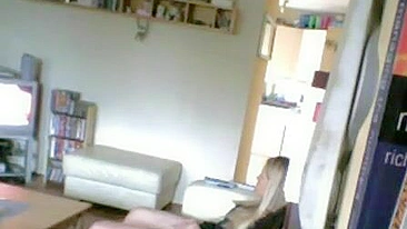 Voyeur Hubby Exposes Fraudulent Wife's Secret, Desperately Diddling Her Throbbing Clit to Explosive Ecstasy