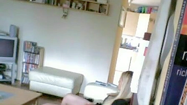 Voyeur Hubby Exposes Fraudulent Wife's Secret, Desperately Diddling Her Throbbing Clit to Explosive Ecstasy