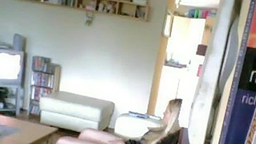 Voyeur Hubby Exposes Fraudulent Wife's Secret, Desperately Diddling Her Throbbing Clit to Explosive Ecstasy