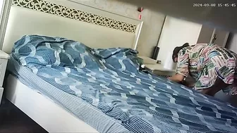 Hidden Cam Set up in Lounge Films Wife's Masturbating with Dilddo in Doggy Position