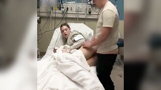 Brother fucks his sick sister in the hospital who needs satisfaction so much