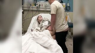 Brother fucks his sick sister in the hospital who needs satisfaction so much