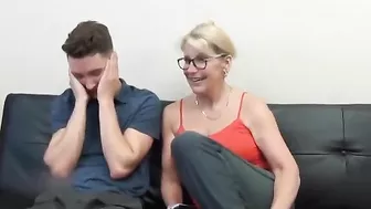 Taboo Birthday Fun ☆ Mom Rides Son's Big Dick While Dad Films Incest