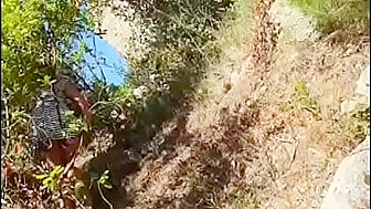 Horny Mom seduces Son by taking off her Panties and doing Hiking, #Taboo