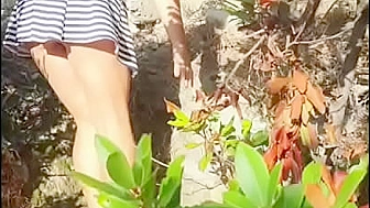 Horny Mom seduces Son by taking off her Panties and doing Hiking, #Taboo