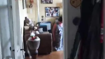 While dad is on a business trip, granny mom decided to show that she is a submissive and sub!