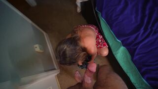 Dad's Dirty Present for Son's 18th, Mom Eagerly Sucks and Fucks Him, Her Soaking Twat Clenching Around His Shaft