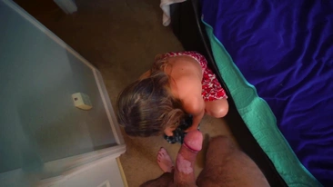 Dad's Dirty Present for Son's 18th, Mom Eagerly Sucks and Fucks Him, Her Soaking Twat Clenching Around His Shaft