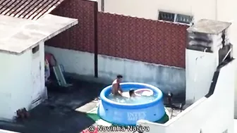 A neighbor caught sex in the pool, a neighbor's boy pulls his own mother on a dick A neighbor caught sex in the pool, a neighbor's boy pulls his own mother on a dick