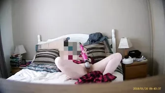 Dirty wife pussy pleasures herself to multiple Os, can't get enough of her own cum