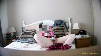 Dirty wife pussy pleasures herself to multiple Os, can't get enough of her own cum