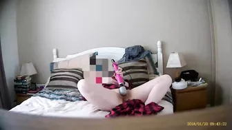 Dirty wife pussy pleasures herself to multiple Os, can't get enough of her own cum