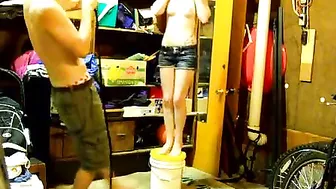 Weird Kinky Games ☢ Amateur Couple's Rough Sex with Hanging and Choking