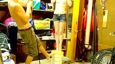 Weird Kinky Games ☢ Amateur Couple's Rough Sex with Hanging and Choking