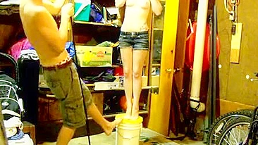 Weird Kinky Games ☢ Amateur Couple's Rough Sex with Hanging and Choking