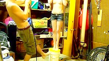 Weird Kinky Games ☢ Amateur Couple's Rough Sex with Hanging and Choking