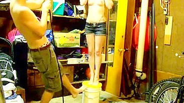 Weird Kinky Games ☢ Amateur Couple's Rough Sex with Hanging and Choking