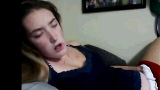 Hidden Cam Catches Skinny Sporty Babe Finger-Fucking Her Tight Pussy