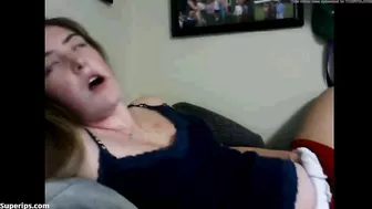 Hidden Cam Catches Skinny Sporty Babe Finger-Fucking Her Tight Pussy