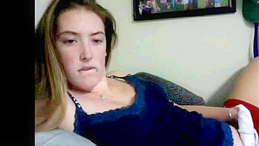 Hidden Cam Catches Skinny Sporty Babe Finger-Fucking Her Tight Pussy