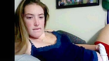 Hidden Cam Catches Skinny Sporty Babe Finger-Fucking Her Tight Pussy