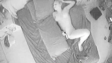 Caught My Nasty Stepdaughter Naked and Masturbating on Hidden Cam